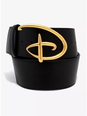 NEW Disney Buckle-Down Signature D Gold Belt size XL